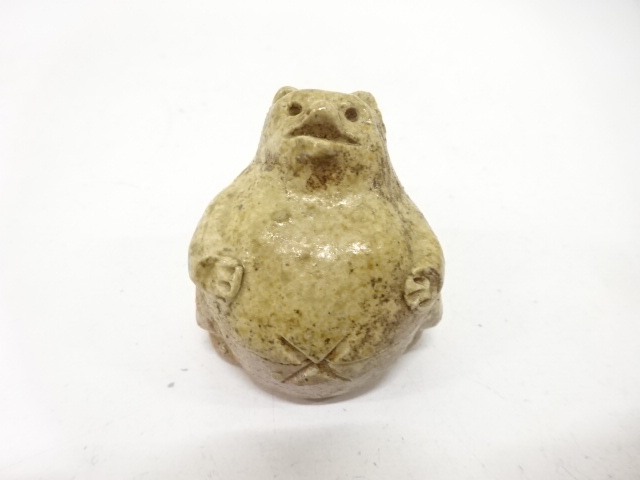  信楽焼　高橋楽斎造　狸　香合